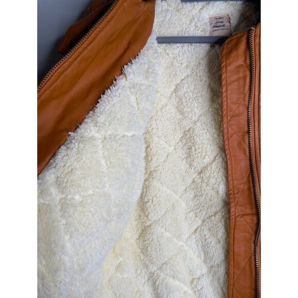 Free People Women's Moxy Trapeze Vegan Jacket Sherpa Lined Oversize Hoodie Small - Picture 5 of 6